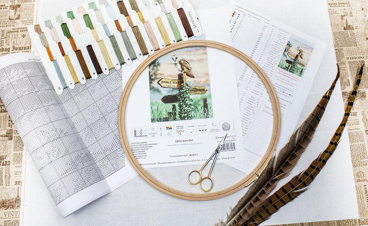 Counted Cross Stitch Kit Barn Owl L8031