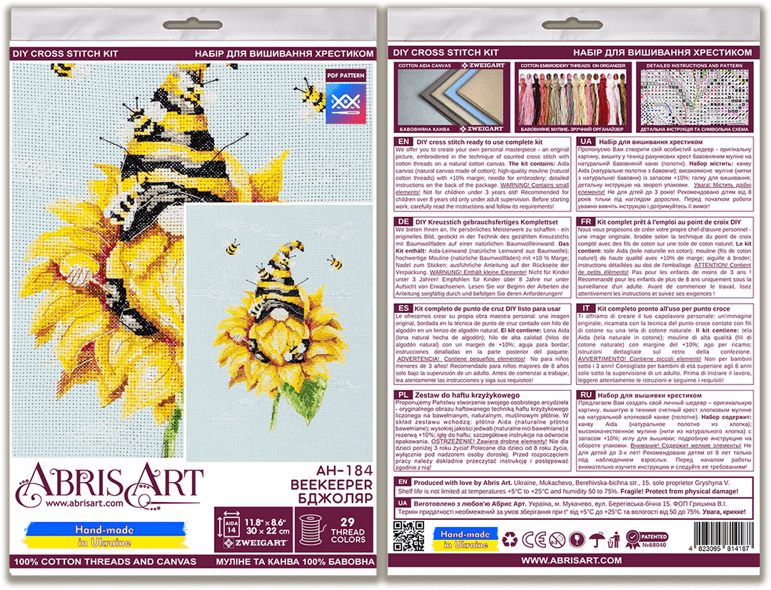 Counted Cross-stitch kit - Beekeeper AH-184
