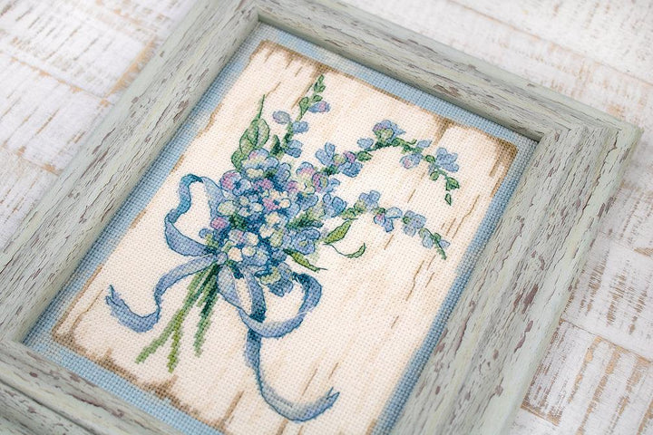 Counted Cross Stitch Kit BLUE I Leti974