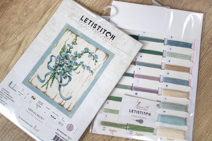 Counted Cross Stitch Kit BLUE I Leti974