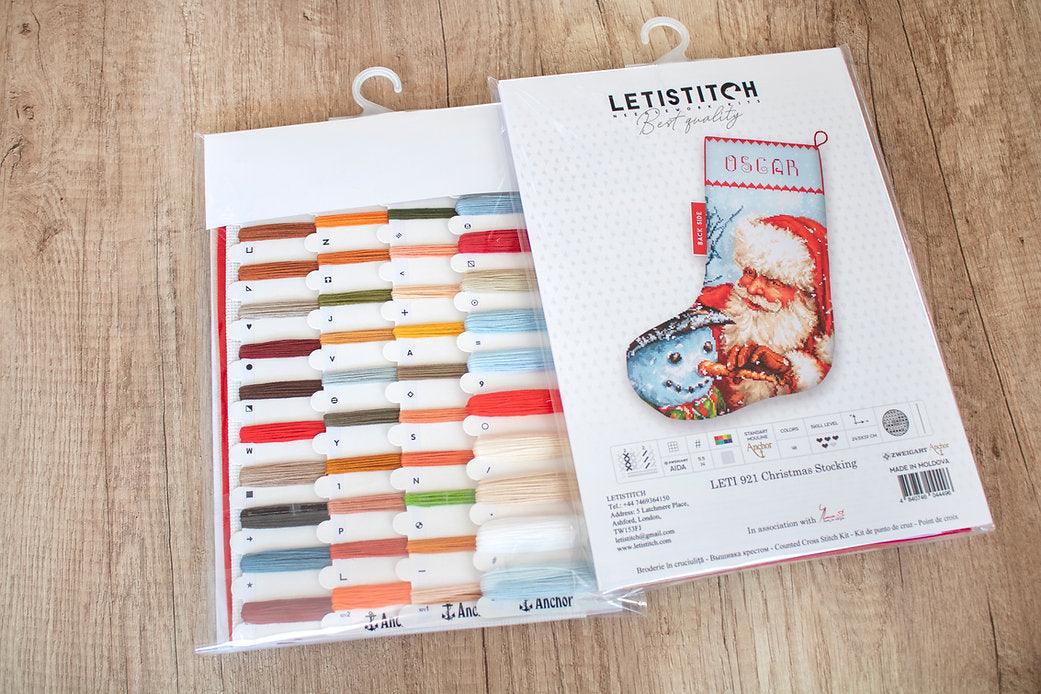 Counted Cross Stitch Kit Christmas Stocking Leti921