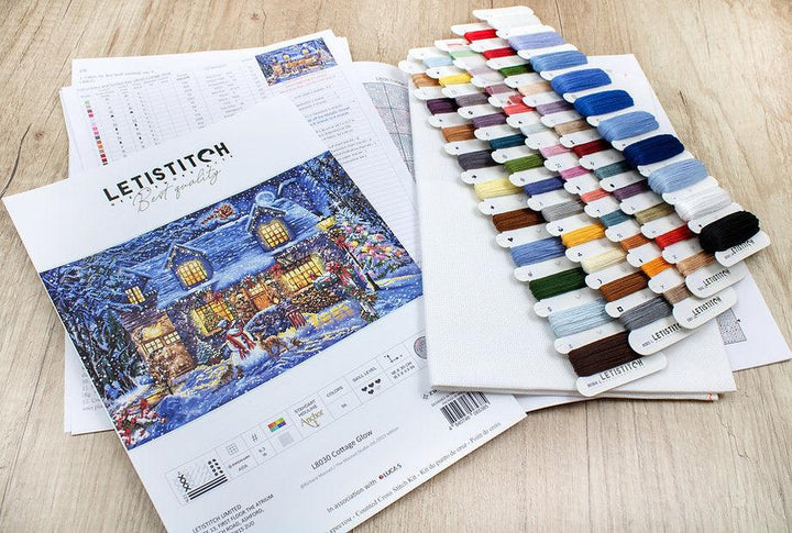 Counted Cross Stitch Kit Cottage Glow L8030