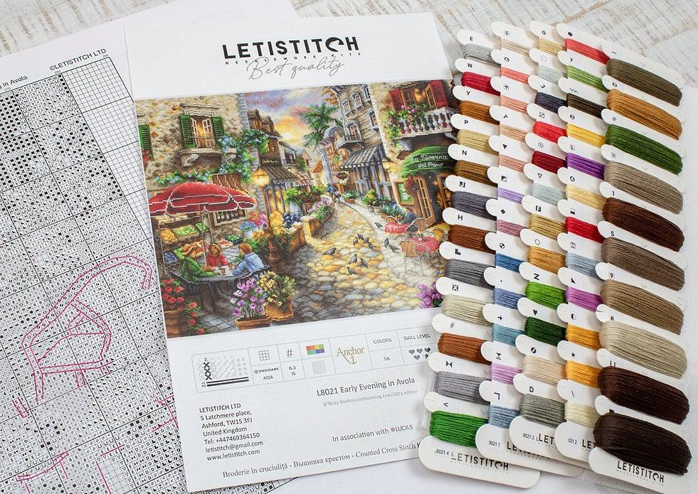 Counted Cross Stitch Kit Early Evening in Avola L8021