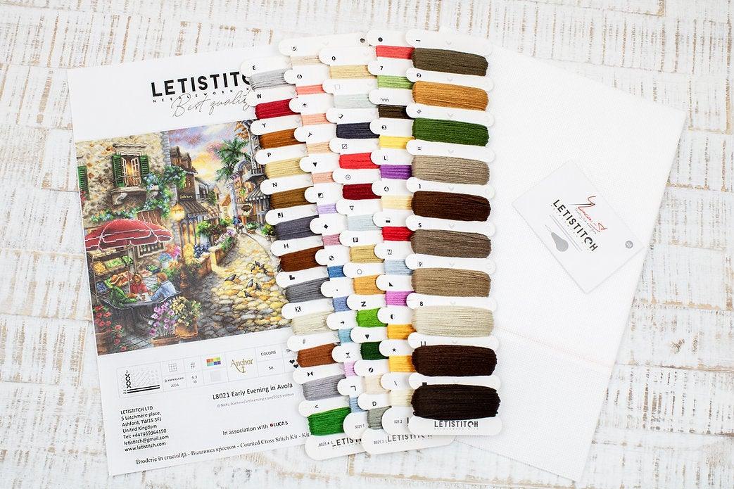 Counted Cross Stitch Kit Early Evening in Avola L8021
