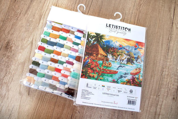 Counted Cross Stitch Kit Island Life Leti925