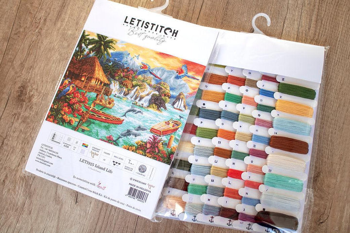 Counted Cross Stitch Kit Island Life Leti925