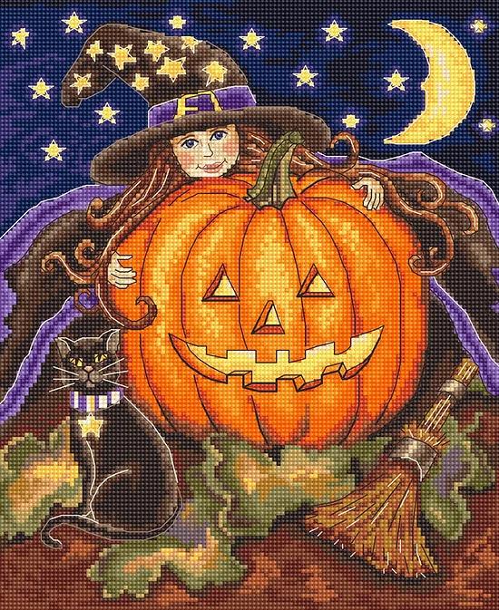 Counted Cross Stitch Kit Pumpkin Girl Leti992