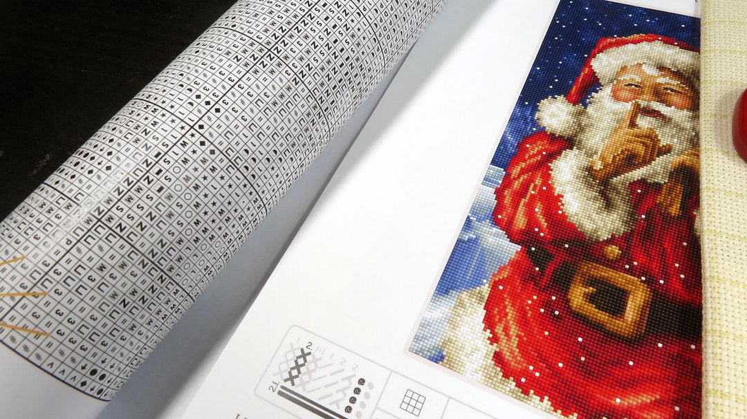 Counted Cross Stitch Kit Santa Christmas secret L8000