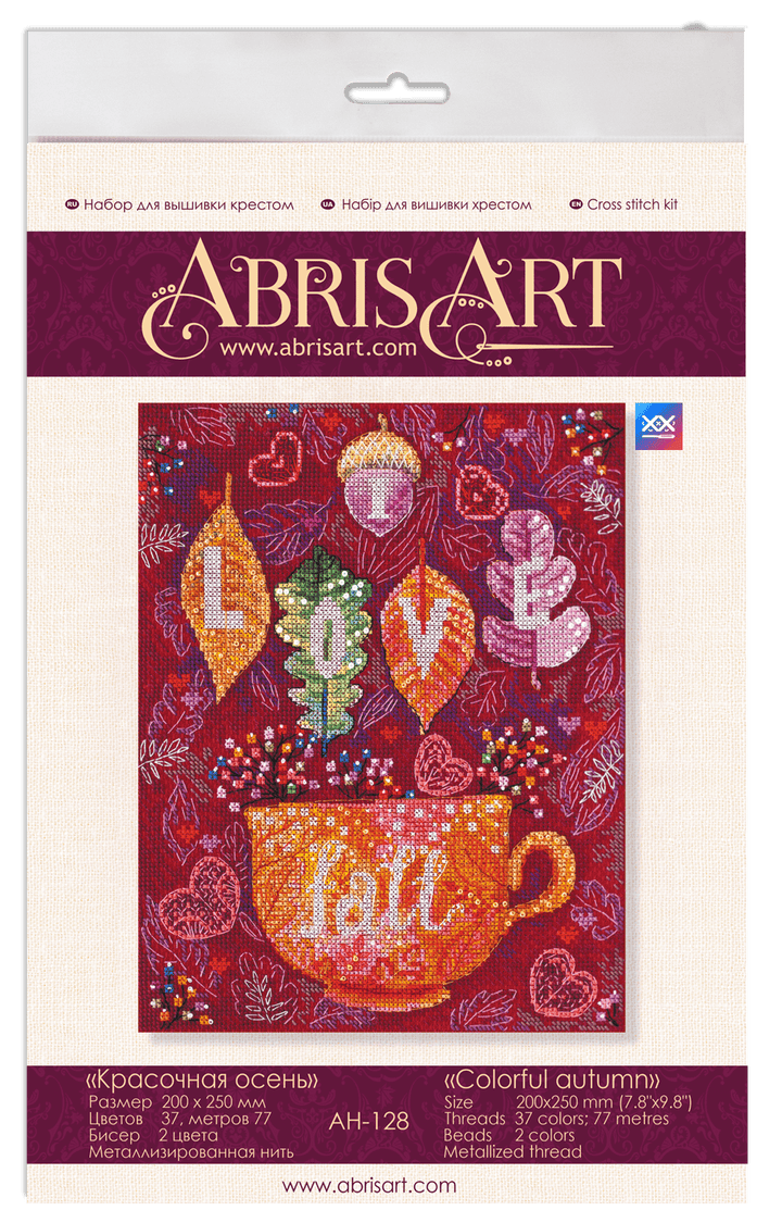 Cross-stitch kit Colorful autumn AH-128