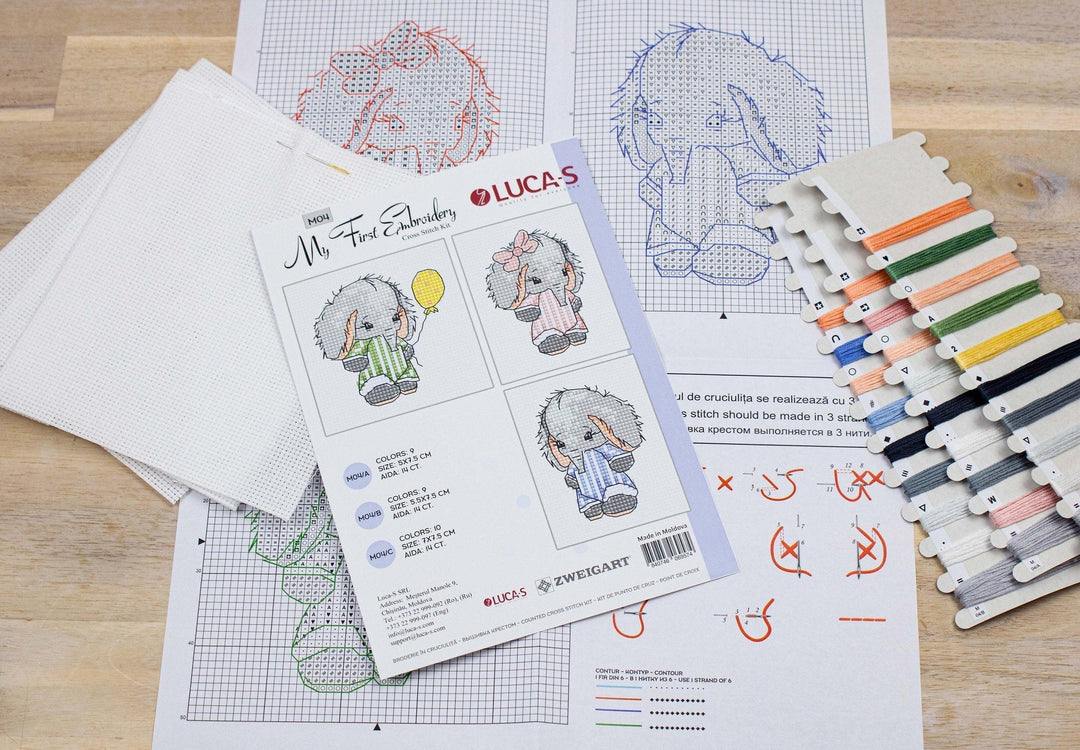 My First Embroidery M04L Counted Cross-Stitch Kit