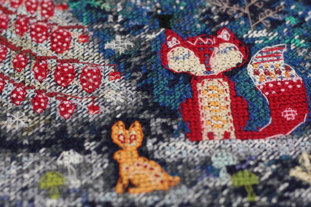 Cross stitch kit In the winter forest one day AH-153