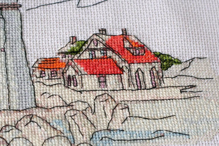 Cross-stitch kit Lighthouse light AH-109
