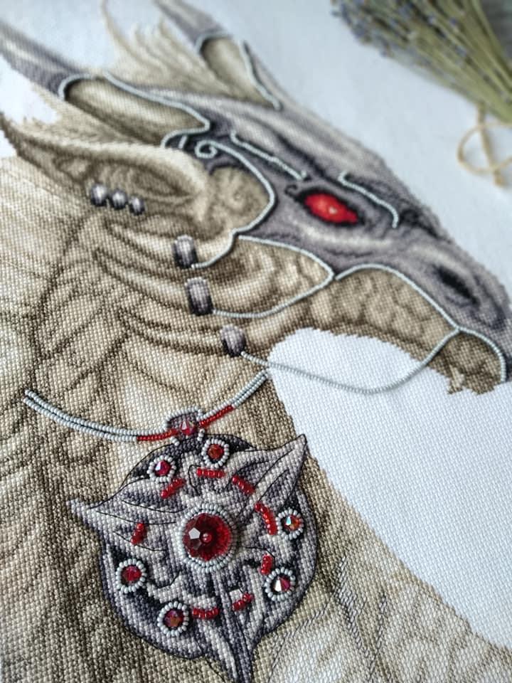 Cross-stitch kit M-319C "Guardian of treasure"