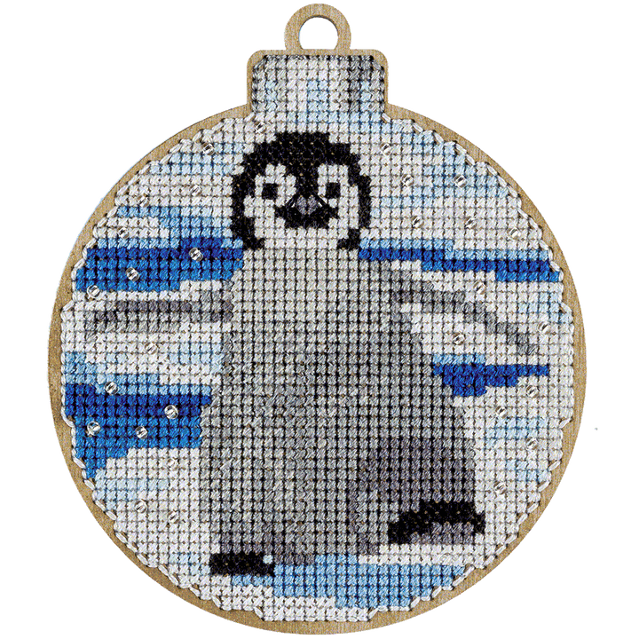 Cross-stitch kit on wood FLW-013