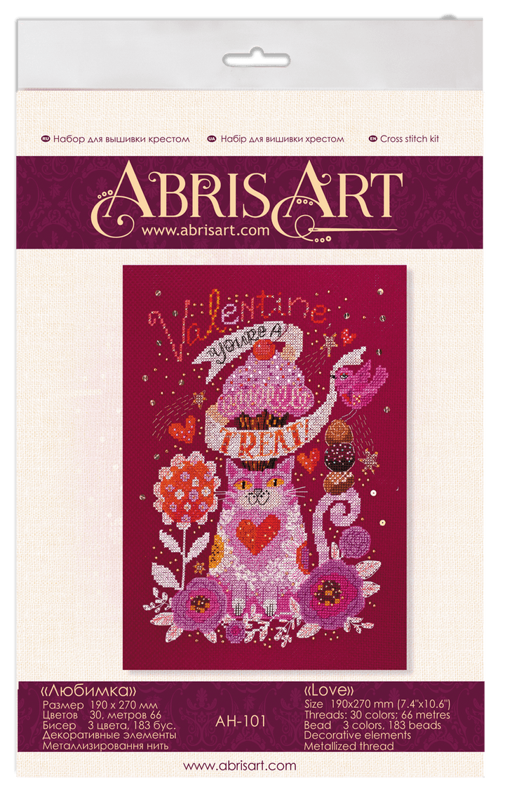 Cross-stitch kit - Love AH-101