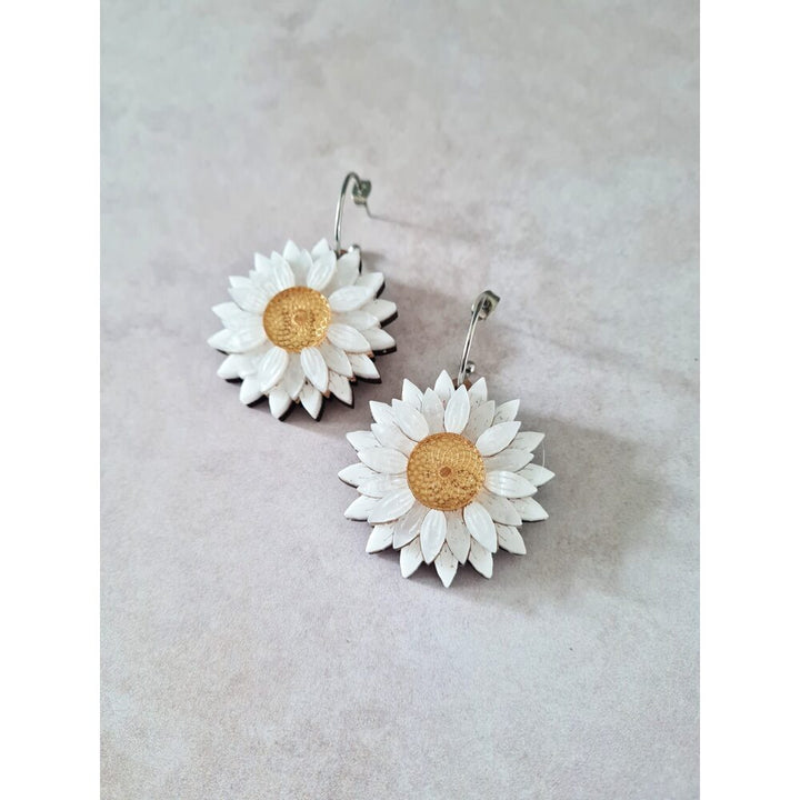 Daisy Dangle Earrings – Four Colours by Cherryloco Jewellery 3