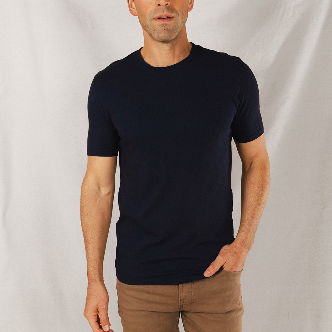 The Blues Singer | Deep Navy Everyman™ T Shirt