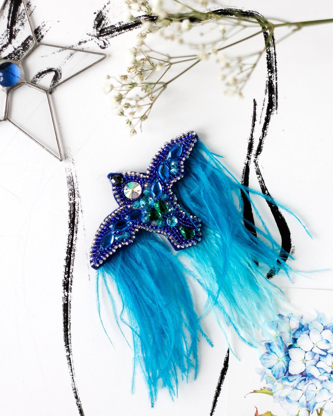 Decoration Blue bird AD-095