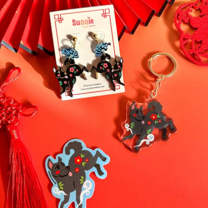 Dog Earrings 2