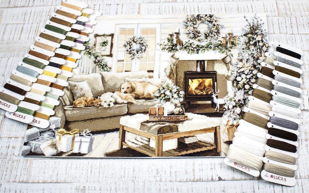 Dreaming of a White Christmas B2393L Counted Cross-Stitch Kit