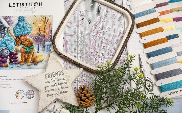 Best Friends L9925 Counted Cross Stitch Kit