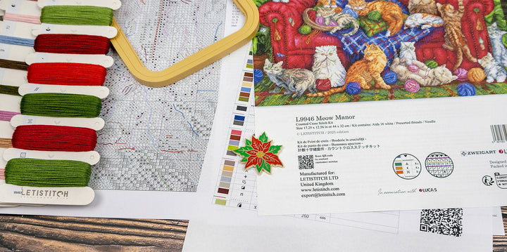 Meow Manor L9946 Counted Cross Stitch Kit