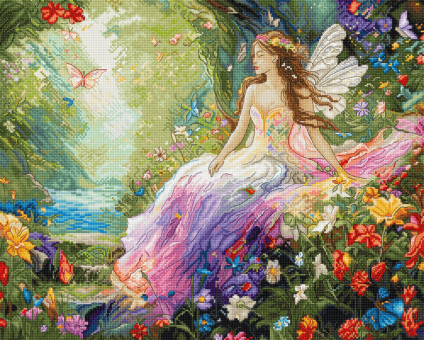 Enchanted Spring L9932 Counted Cross Stitch Kit
