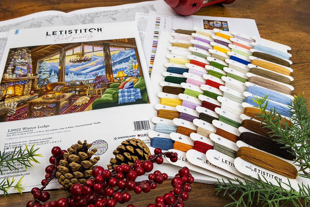 Winter Lodge L9922 Counted Cross Stitch Kit