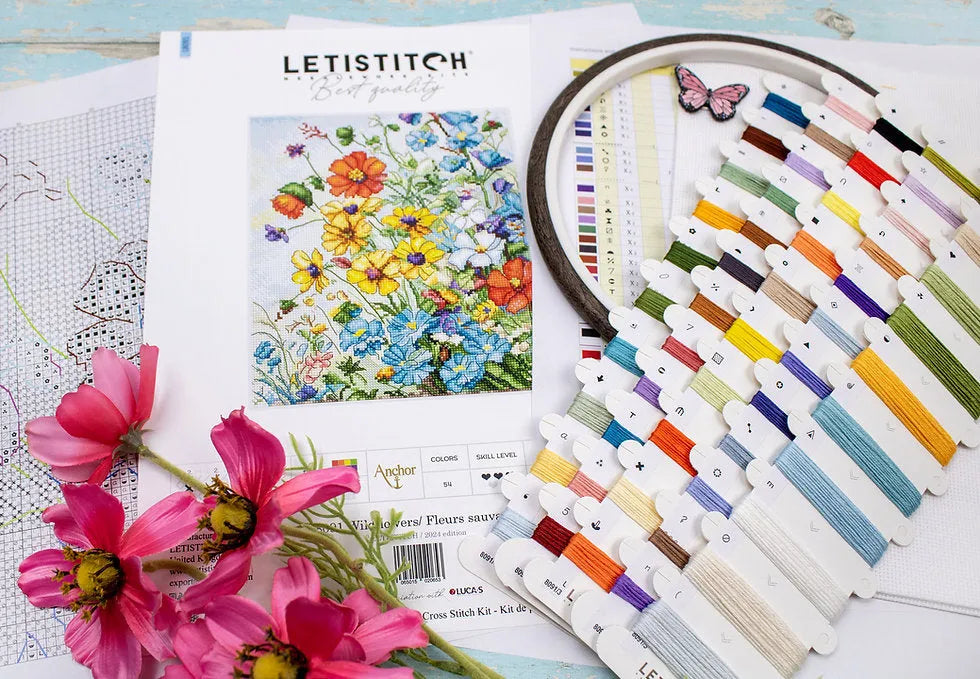 Wildflowers L8091 Counted Cross Stitch Kit