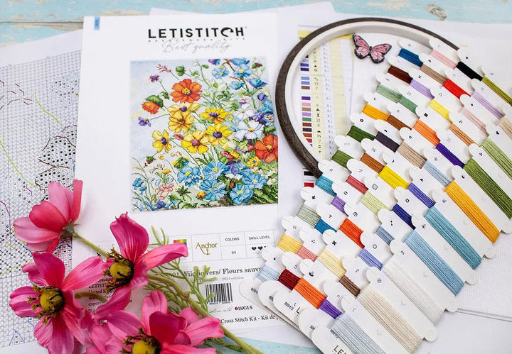 Wildflowers L8091 Counted Cross Stitch Kit