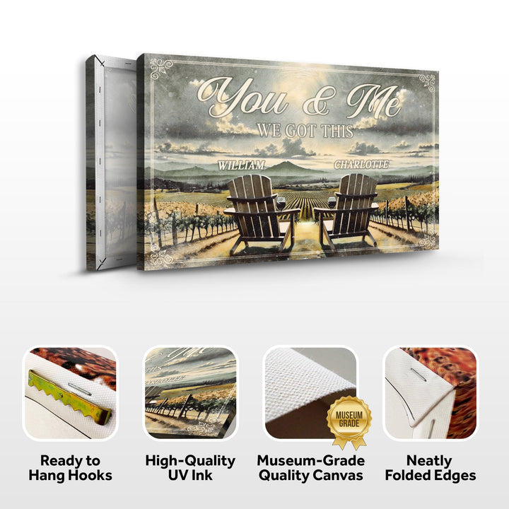 Vineyard Themed We Got This Couple Sign