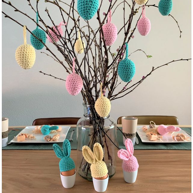 DIY Crochet Kit Happy Hoppy Easter Eggs PAK330