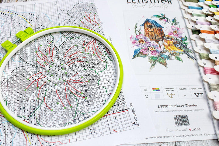 Feathery Wonder L8996 Counted Cross Stitch Kit