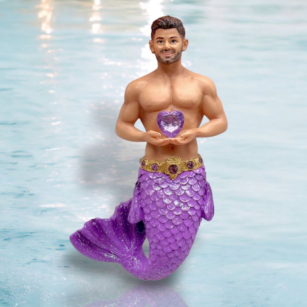 February - Amythyst Merman - Pre Order - In Stock Sept 2025 by December Diamonds