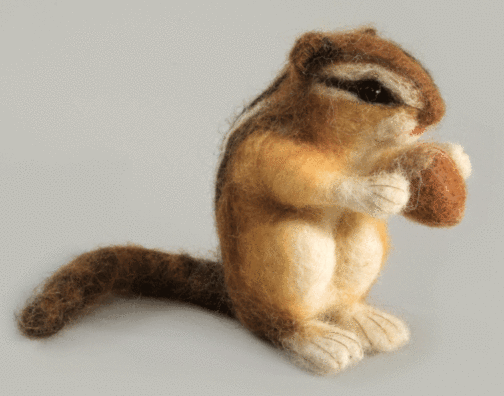 Felting kit Small chipmunk V-146C