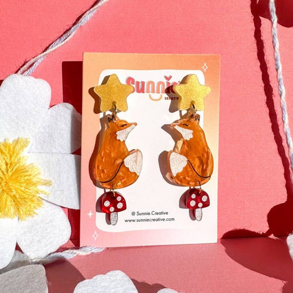 Finn the Fox Earrings 2