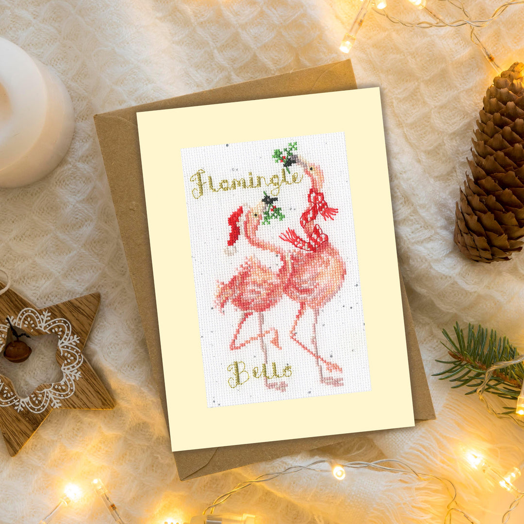 Flamingle Bells  XMAS68 Counted Cross Stitch Kit