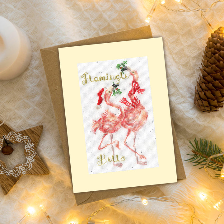 Flamingle Bells  XMAS68 Counted Cross Stitch Kit