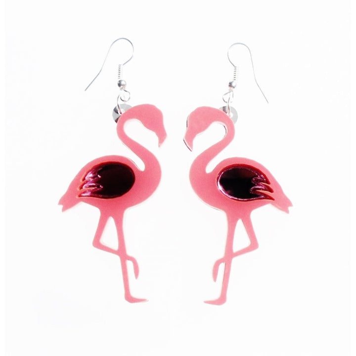 Flamingo Reversible Earrings by Cherryloco Jewellery 1