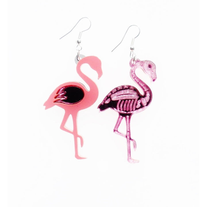 Flamingo Reversible Earrings by Cherryloco Jewellery