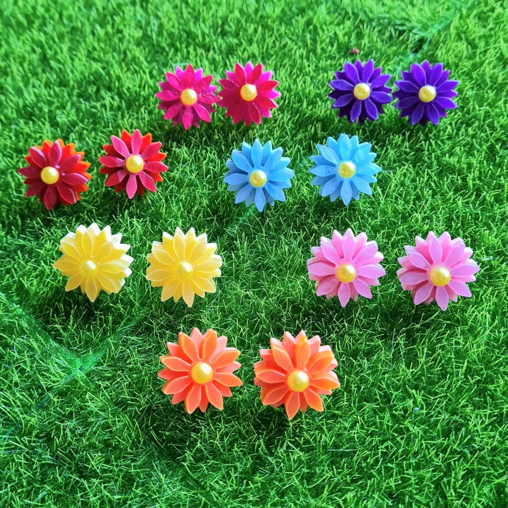 Floral Daisy Stud Earrings by Cherryloco Jewellery 1