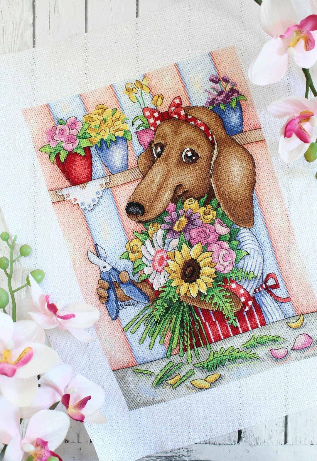 Florist SNV-677 Counted Cross Stitch Kit