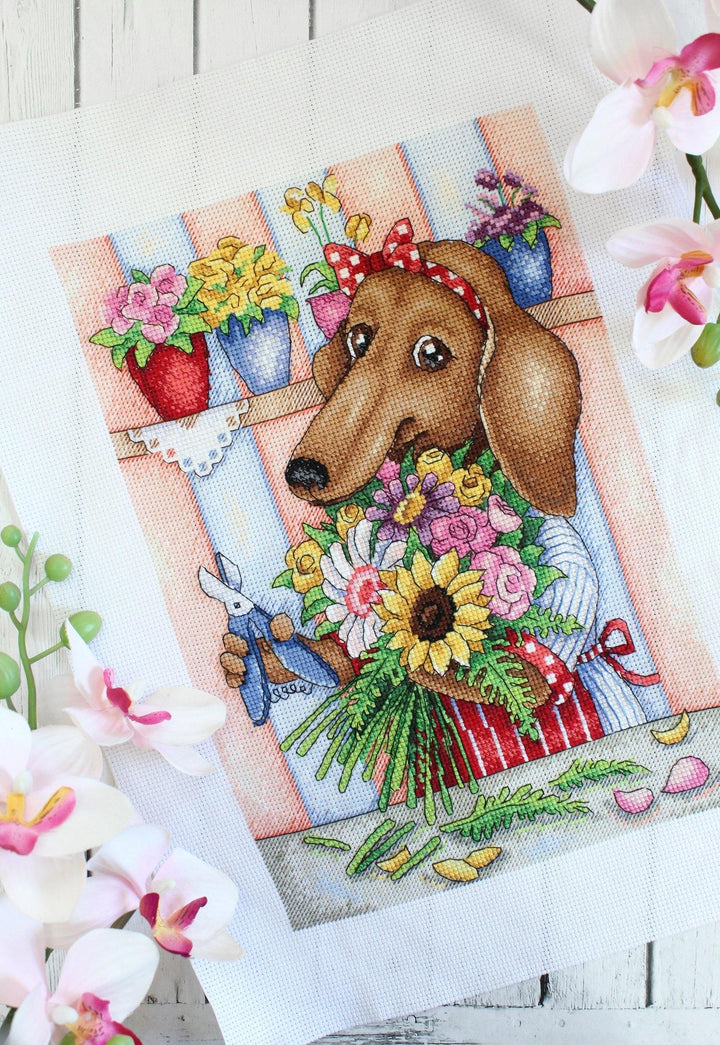 Florist SNV-677 Counted Cross Stitch Kit