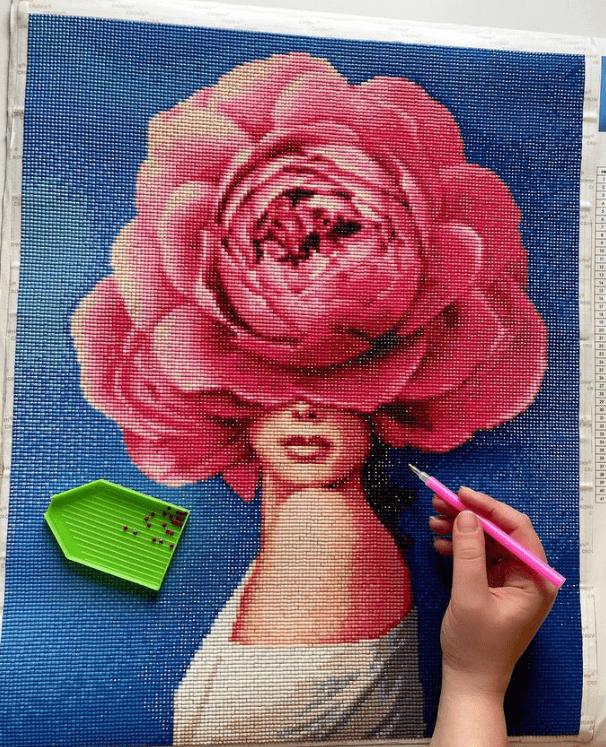 Flower Fantasy CS2519 15.8 x 19.7 inches Crafting Spark Diamond Painting Kit
