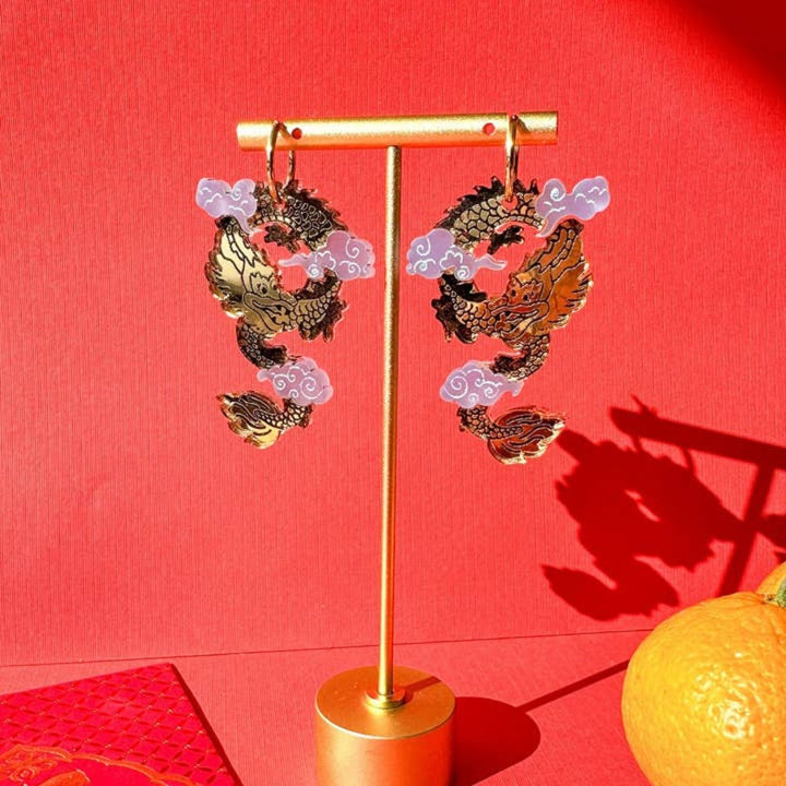 Flying Dragon Earrings 3