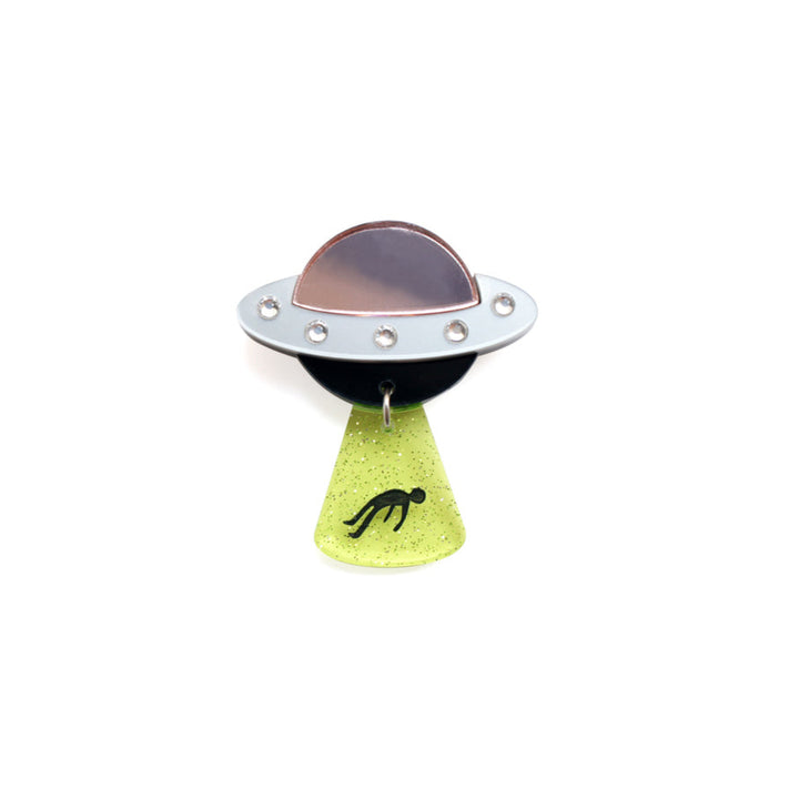 Flying Saucer Button Cover by Laliblue