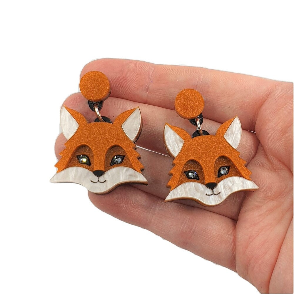 Fox Earrings by Cherryloco Jewellery 1