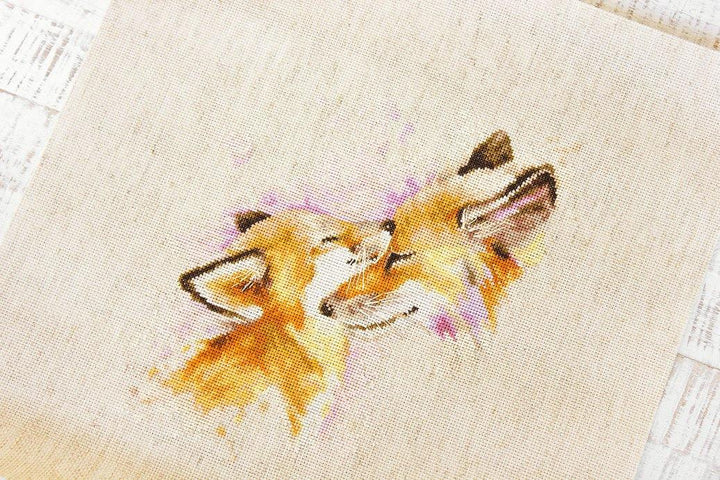 Foxes B2312L Counted Cross-Stitch Kit