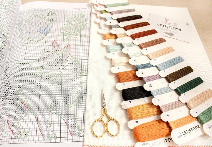 Foxy New Year L8802 Counted Cross Stitch Kit