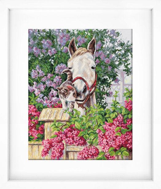 Gentle Affection B7012L Counted Cross-Stitch Kit